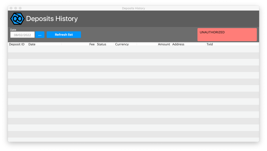 deposits history