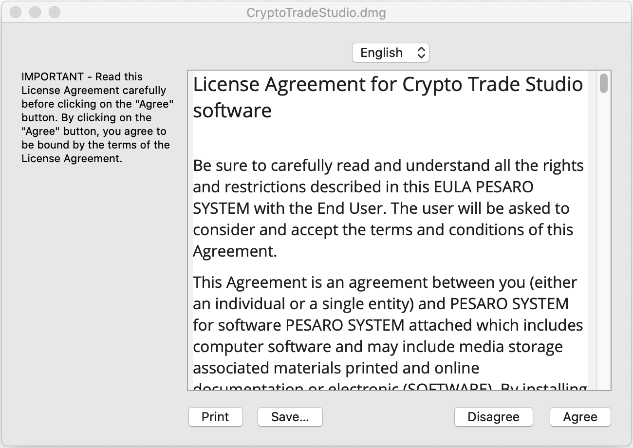 install crypto trade studio in macOS 2