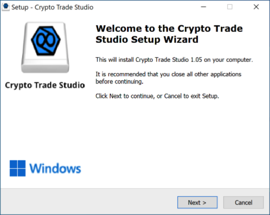 install crypto trade studio in windows 4